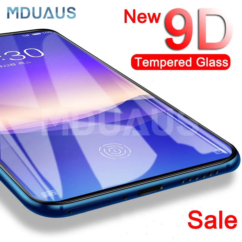 

9D Protective Glass on the For Meizu 16 th 16X 15 Lite Plus M15 X8 Note 8 9 Pro 7 Plus Screen Protector Tempered Glass Film Case