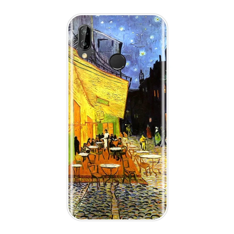 Чехол для телефона Van Gogh для huawei P20 Lite Pro P9 P10 Plus P умный силиконовый чехол-накладка для huawei P7 P8 P9 Lite Mini чехол