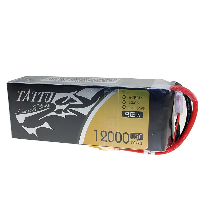 Аккумулятор TATTU LiPo 4S 6S 35C 25C 6600mAh 10000mAh 12000mah 16000mAh Plus 15C 25C 22,2 V LithiumRC - Цвет: 12000 22.8V 6S 15C