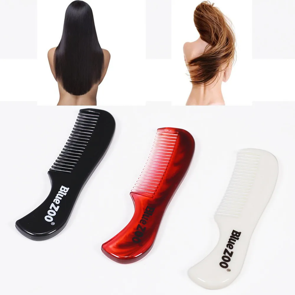1PC Plastic Pocket Beard Detangling Curly Hair Comb Fine Tooth Smooth Handle Salon Care Styling Tool | Красота и здоровье