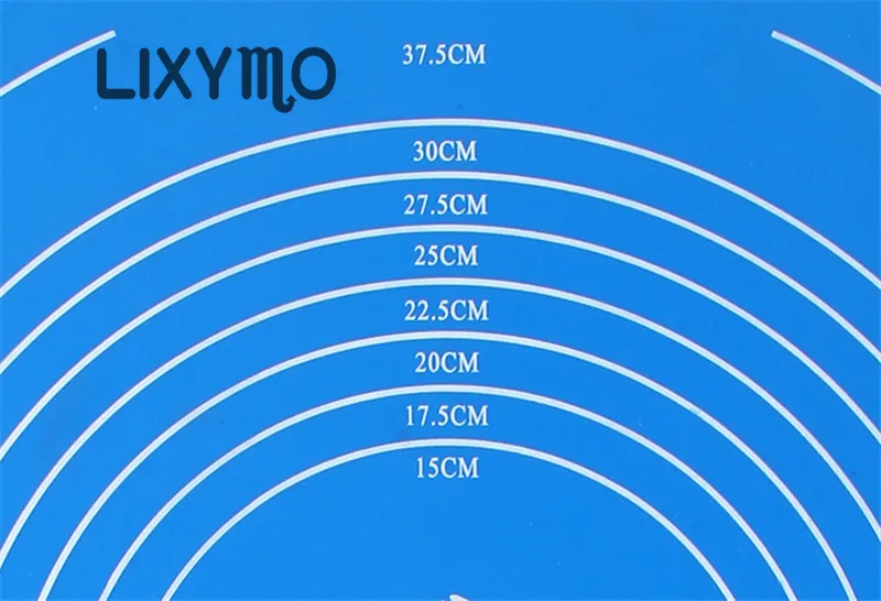 LIXYMO 50X40 см DIY силиконовые кондитерские доски прокатки резки мат помадка глины Кондитерские глазурь тесто торт Инструмент Sugarcraft 1 шт