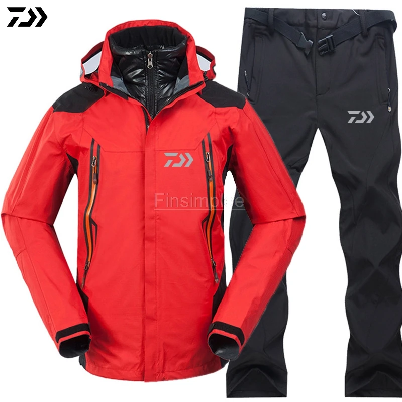 

DAIWA DAWA Fishing Clothing Sets Men Breathable Outdoor Sports Windproof Waterproof Clothes Fishing Jacket Pants Suit