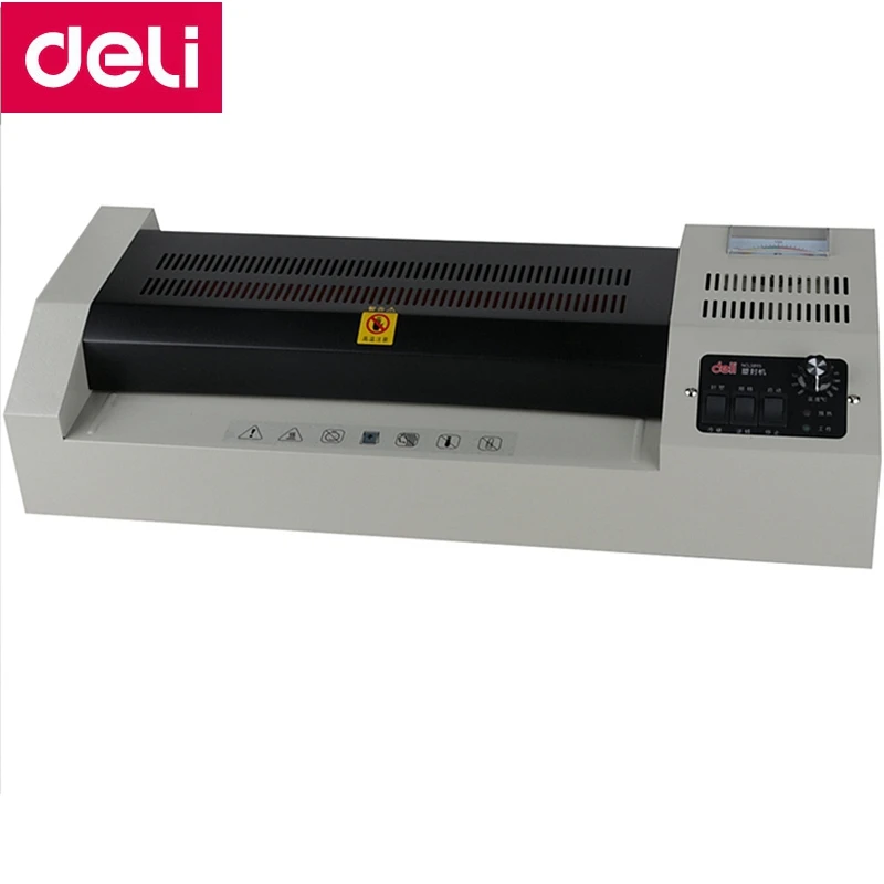 Deli Laminador Frio Quente 220vac a3 Tamanho Foto Documentos Temprature Adjust320mm 660 mm - Min Metal Habitação 3895 & 12 laminator hot