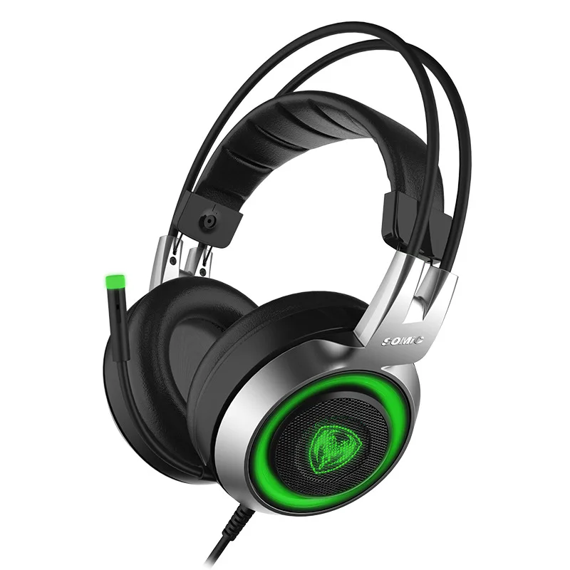

SOMIC G951 Vibration Headphone USB LED Wired Gaming Headphone Headset Gamer PC Computer Stereo Surround with Microphone