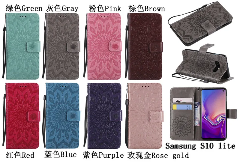 3D Embossed For Samsung Galaxy S10 S10Lite S10Plus Case Flip Wallet PU Leather Phone Case For Samsung Galaxy S10Lite S10 P Cover (2)