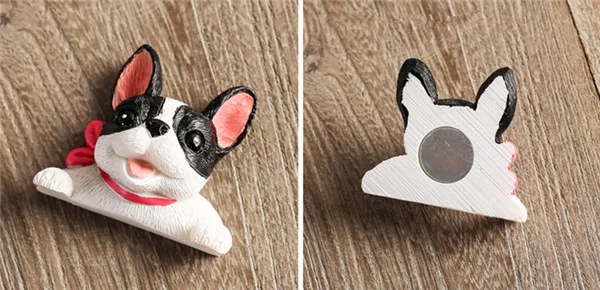 French Bulldog cute puppy dogs resin switch stickers fridge magnets - 23