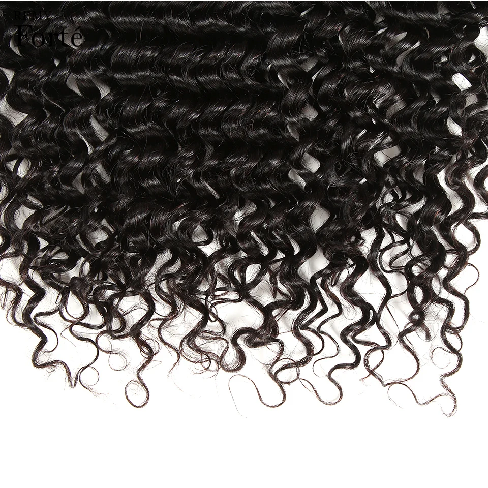 Remy Forte 20 Inch Closure Transparent Lace Frontal 13X4 Lace Free Part Deep Wave Brazilian Hair Weave Frontal Baby Hair Closure