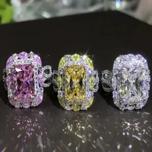 3 цвета, модные ювелирные изделия, циркониевые медные кольца для женщин, обручальное и Свадебное Подарочное кольцо Размер 6-10#262