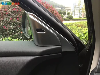 

For Nissan Teana Altima 2016 2017 Car Accessories ABS Matte Interior Center Pillars A Moulding Cover Trims Auto Parts 2pcs