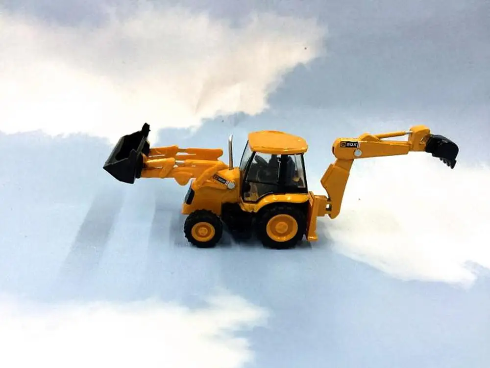 Экскаватор-погрузчик 1/87 HO JCB 3CX-4T Модель литья под давлением