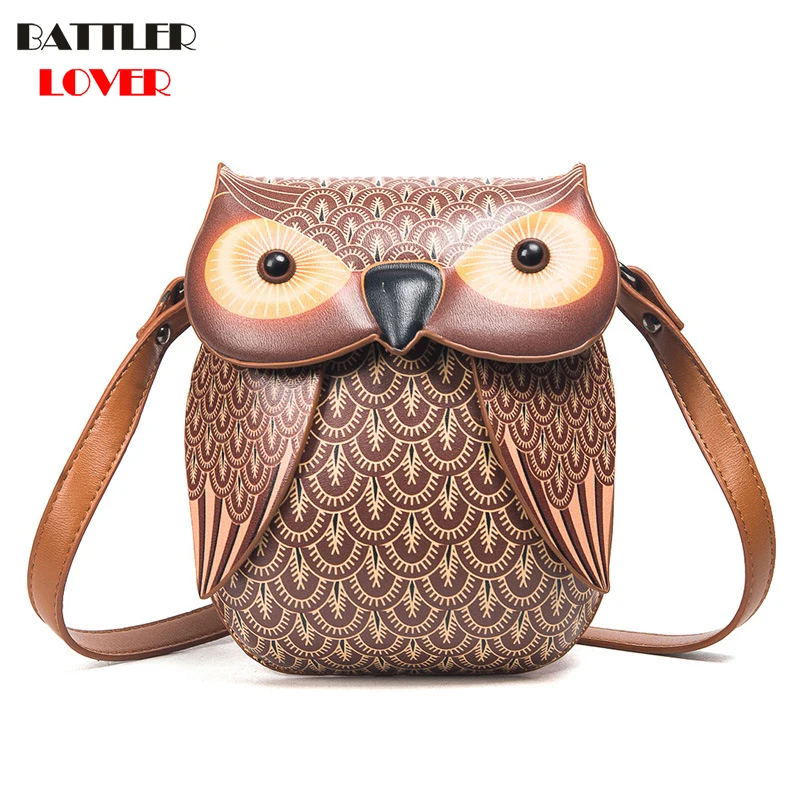 2017 New Cute Owl Shoulder Bag Purse Handbag Women Messenger Bags For Summer Girls Cartoon with Crossbody Phone Bag Owl Bags