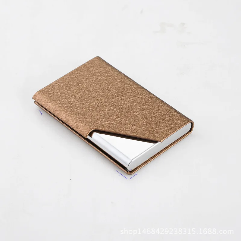 

RFID Blocking Business Card Holder Metal Men Card Wallet Gold Bank Card Box