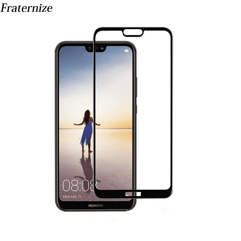 Полное покрытие экрана Защитная пленка из закаленного стекла для Huawei P20 Lite Pro Nova 3E