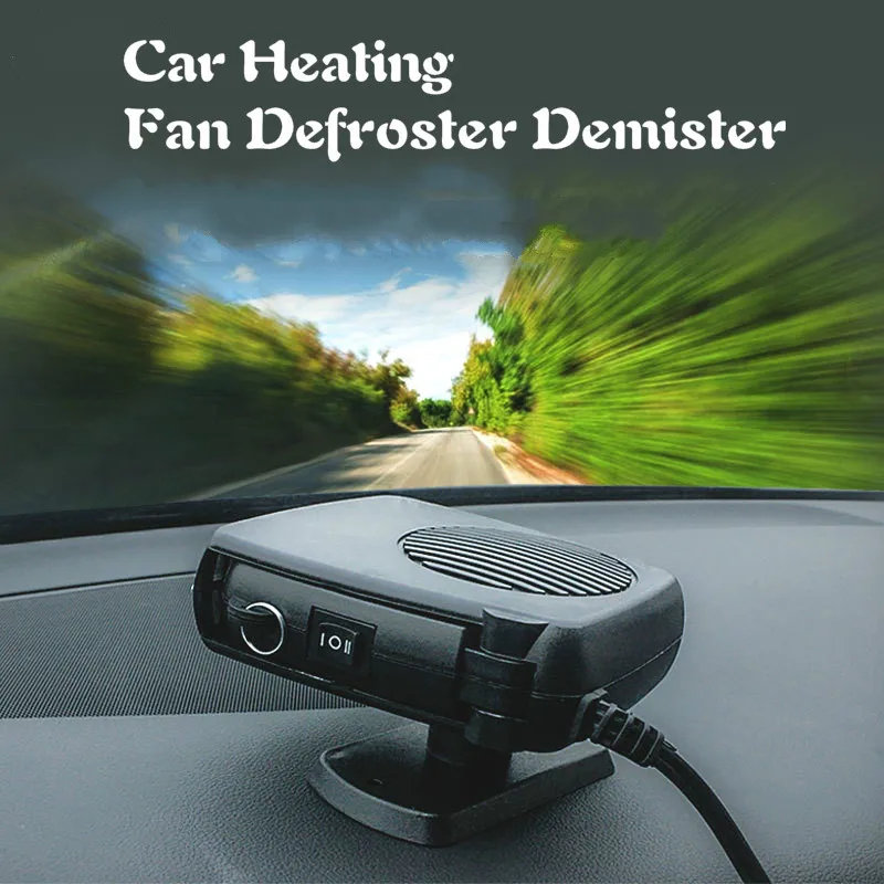 Car Auto Vehicle Electric Fan Heater Heating Windshield Defroster Demist optional 12V or 24V 150W