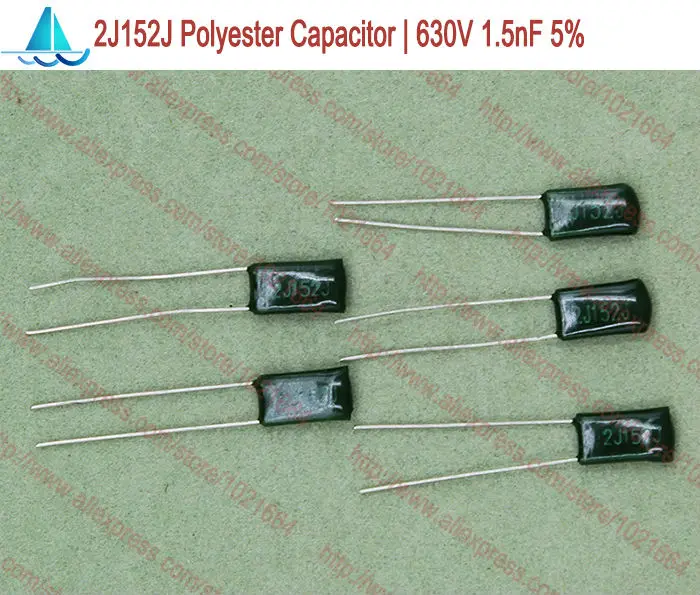 (200 шт./лот) DIP 2J152J полиэстер пленочные конденсаторы 630 В 1.5nF через отверстие Тол: 5%