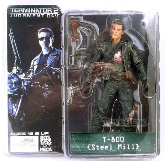 NECA Терминатор 2 фигурка T-800 T-800 сталь мельница ПВХ фигурка игрушка " 18 см модель игрушки# ZJZ005