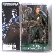 NECA Терминатор 2 фигурка T-800 T-800 сталь мельница ПВХ фигурка игрушка " 18 см модель игрушки# ZJZ005