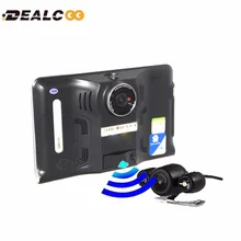 Новый 7 дюймов GPS Навигации Android DVR Заднего Вида Двойная Камера радар-Детектор 16 Г Полный HD1080P Автомобильный GPS Видеорегистратор Wi-Fi Интернет