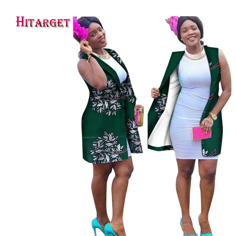 

2017 Autumn Fashion Vest African Clothing Coat Vest for Women Bazin Riche Dashiki Lapel Sleeveless Coat African Clothes WY1241