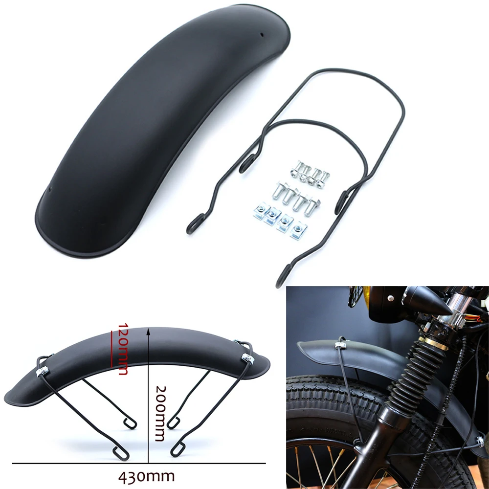 

Universal Motorcycle Front Fender Mud Flap Guard Fairing Mudguard Cover for Suzuki GN125 GN250 Moto Front Wheel Extension Fender