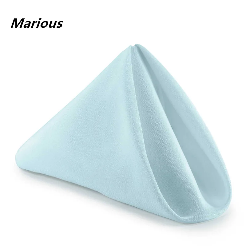 50*50cm wedding hotel table linen napkins polyester banquet napkin