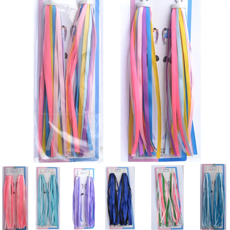 

High quality 2pcs Bicycle Cycling Tricycle Kids Girls Boys Colorful Handlebar Streamers Tassels Bike accesorios bicicleta