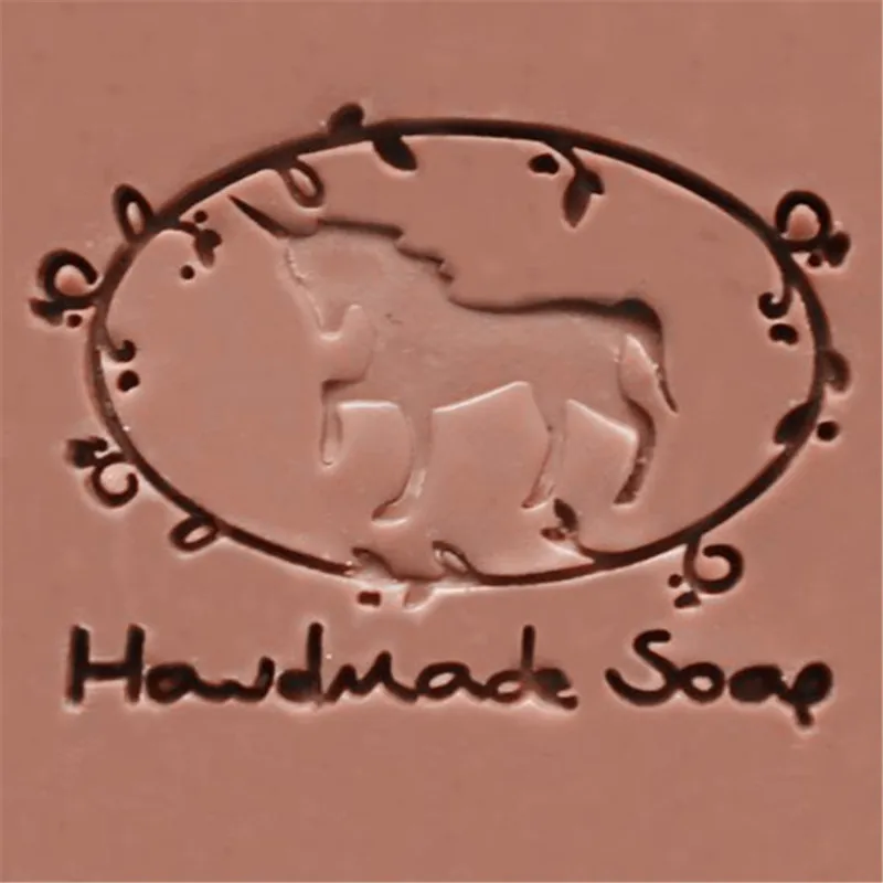 

Custom made DIY handmade soap paste clay seal Resin Acrylic Soap Stamp Making