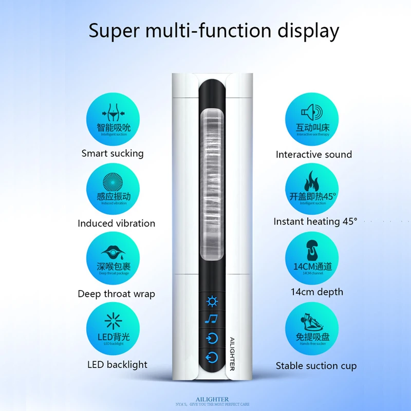  Electric Air Float Suck Male Masturbator Rotate Retractable Sex Machine Handsfree Automatic Piston 