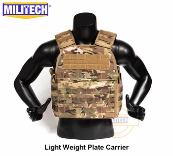 

MILITECH Light Weight Plate Carrier Multi Purpose Camo Military Combat Assault Tactical Vest Police Body Armor Plate Carrier