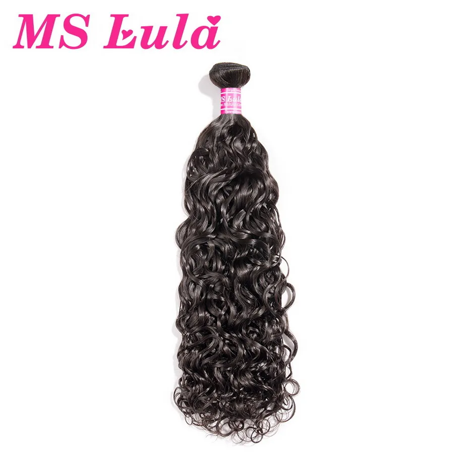 

MS Lula Hair Brazilian Water Wave 1 Bundle 6-30 inch Double Hair weft Weave 100% Human Hair Nature Color Remy Hair Free Shipping