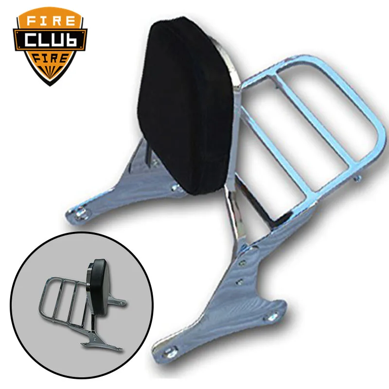 Motorcycle Rear Sissy Bar Backrest Luggage Rack For Honda Shadow ACE VT400 1992 1998 Shadow ACE