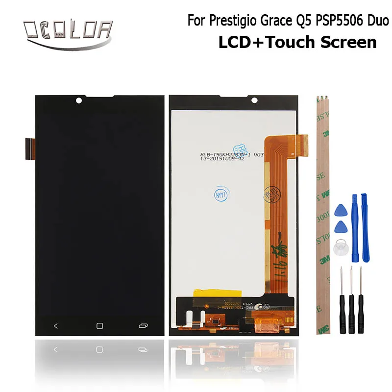 ocolor For Prestigio Grace Q5 PSP5506 Duo LCD Display and Touch Screen Digitizer Assembly Replacement +Tools+ Adhesive | Мобильные
