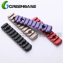 Greenbase ультратонкий 9 Слот MLOK Rail раздел AR15 M4 M16 Handguard прицел тактический рельсовый адаптер 9 Слот M-lok Пикатинни 20 мм