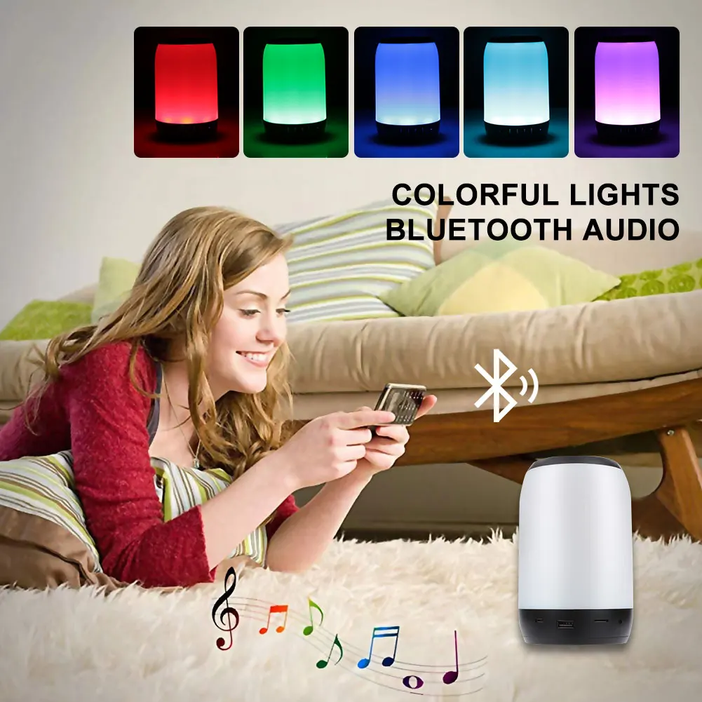Громкая связь светодиодный беспроводной динамик Bluetooth ночник наружный bluetooth