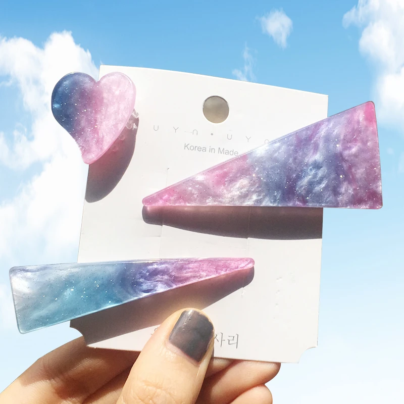 

Emerald Fashion Hairpins Geometrical Triangle Hair Clip Water Drop Clip Women Hair Ornaments Fashion Girl Accessories