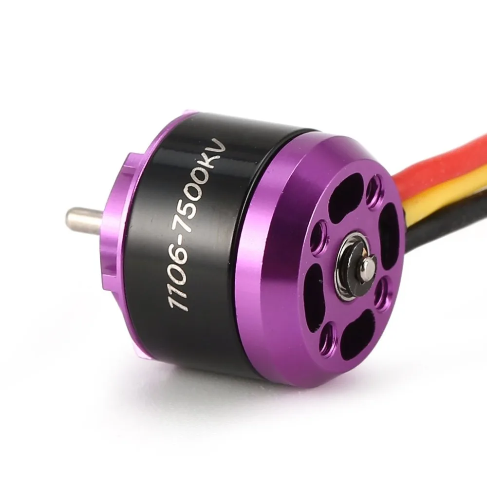 4 шт. 1106 7500KV 3 4S миниатюрный бесщёточный электродвигатель для радиоуправляемого