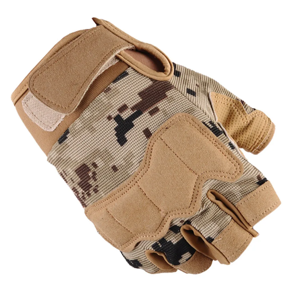 

Tactical Gloves Unisex half Finger Outdoor Sports Mountaineering Ride Mitten Paintball Airsoft Guantes тактические перчатки