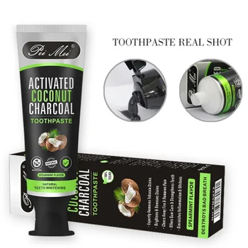 

1pc Bamboo Charcoal Toothpaste Deep Cleansing Mouth Bacterium Removal Oral Hygiene Product Makeup Tooth Paste maquiagem 100g