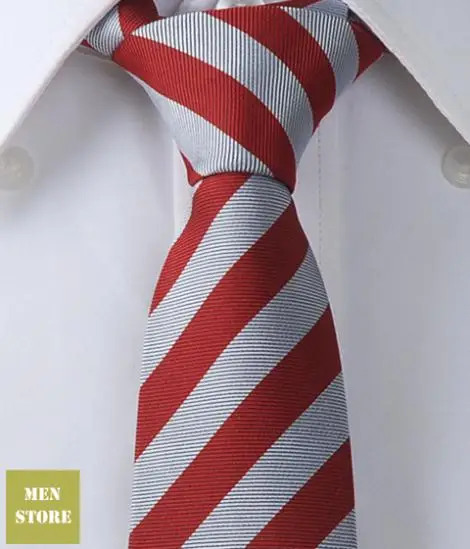 

Dark Red Gray Stripes Men Jacquard Woven Skinny Slim Narrow 2.5" Necktie 6.36 cm Neckwear Wedding Party Tie LT127
