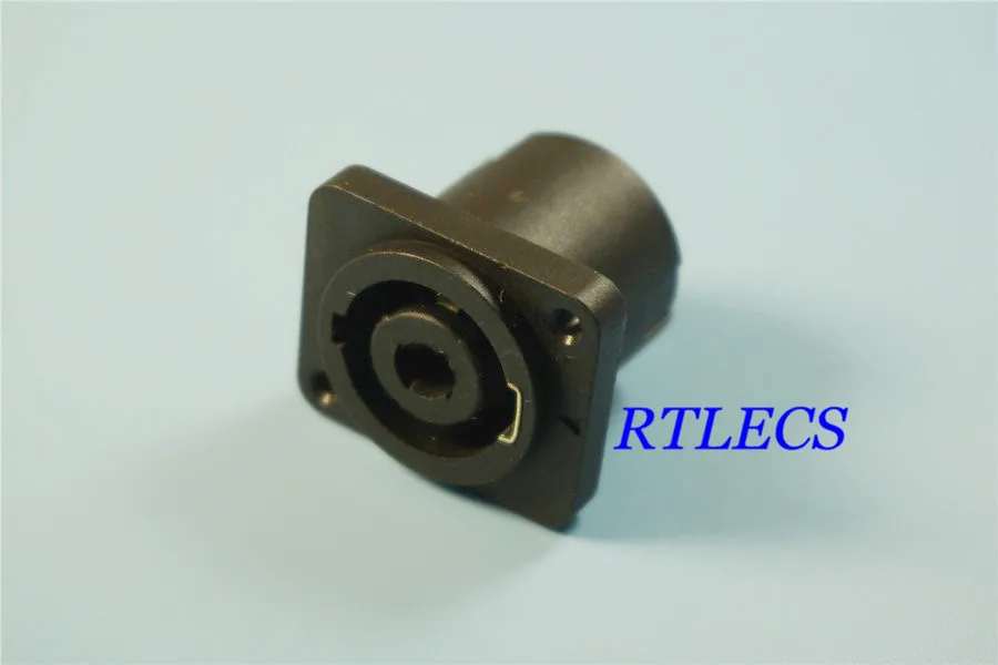 10pcs SpeakON panel mount 4 pole Chassis connector D size flange self