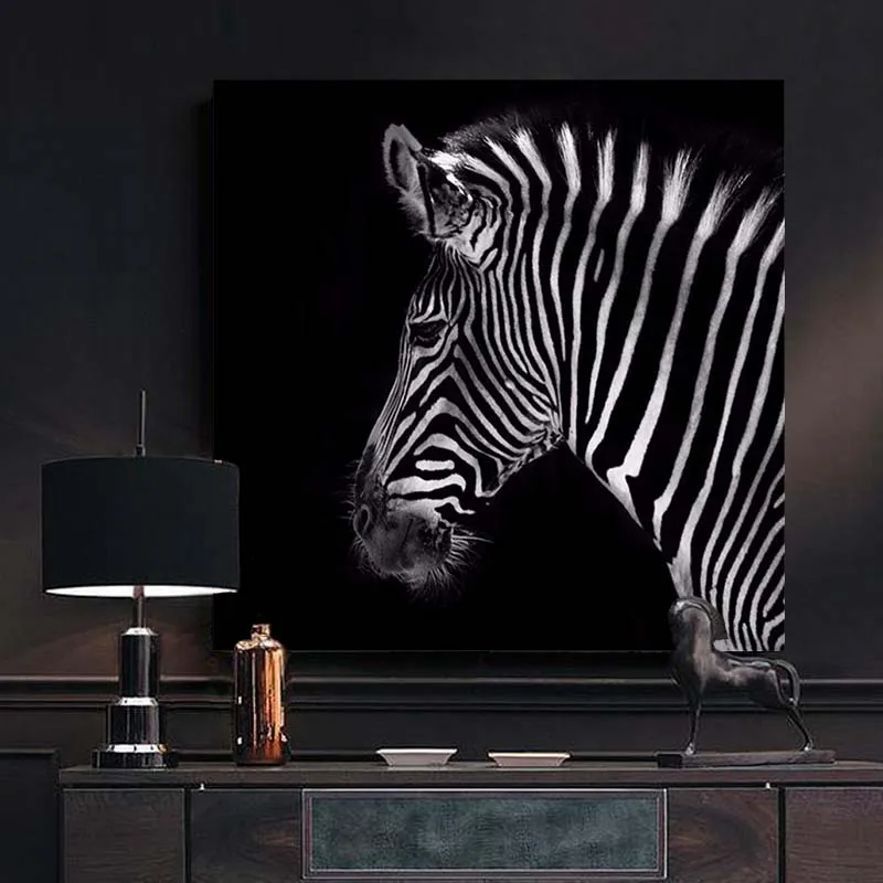 Günstig Farbe durch zahl kunst malerei durch zahlen Tier zebra malerei studie dekoration malerei erwachsene hand gemalt dekompression