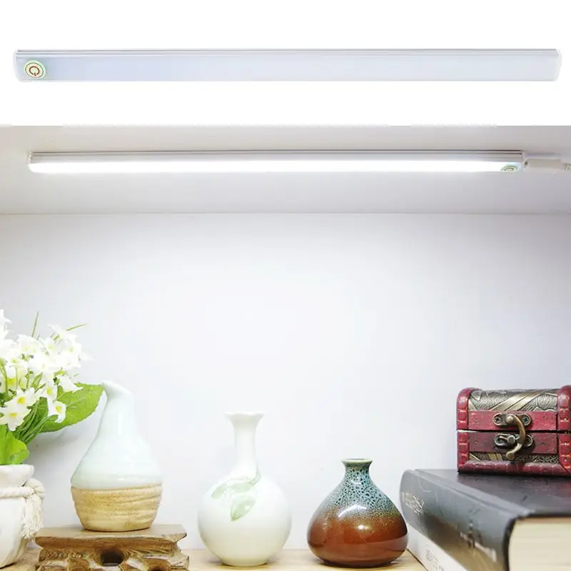 

New USB Infrared Touch Sensor LED Night Light Stick-on Stepless Dimming Lamp For Carbinet Closet Wardrobe