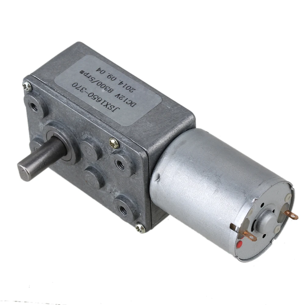 

5RPM Low Speed 2.5G.CM DC 12V Motor High Torque Turbo Worm 370 Geared Motor