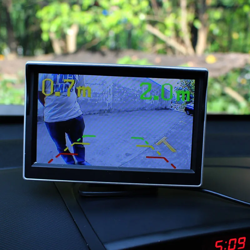 Universal License Plate Frame Auto Front camera Car Rearview Reverse Camera With Two Parking Sensors Reversing Radar