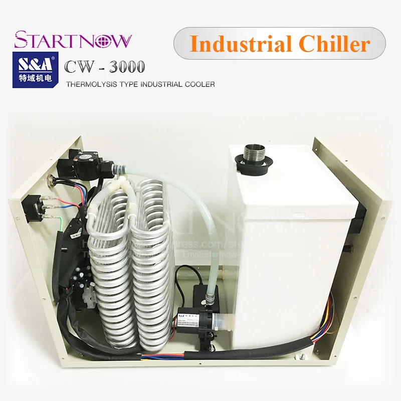 S& A Промышленный охладитель CW-3000 DG 110V CW3000 AG 220V кулер воды для гравировки резки 60W 80W 100W CO2 лазерная трубка