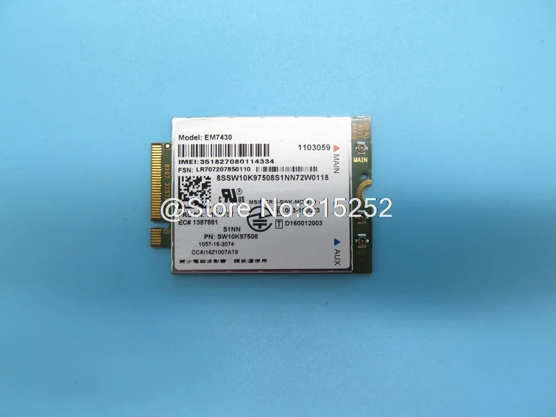 Network Cards For Lenovo For ThinkPad 4G LTE EM7430 01AX737 4XC0M95180 SW10K97508 X1 CARBON 5th Gen X1 Tablet 2nd Gen X270 New