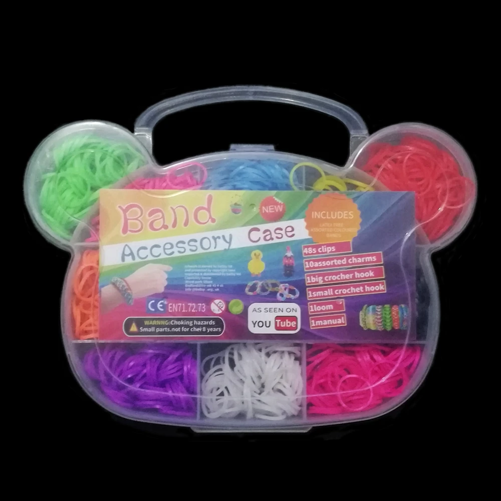 

400pcs DIY Set Gum for Bracelet Hot Sale Russia Colorful Loom Rubber Bands High Quality Charm Plaiting Gum for Weaving Bracelet