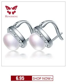 HENGSHENG 8-9mm natural freshwater pearls earrings stud earrings for women gift fine fashion cc jewelry cpe008