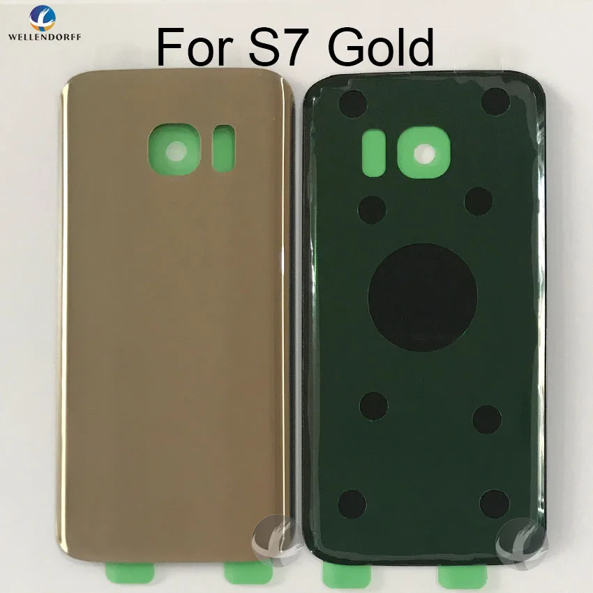 Задний стеклянный корпус + клей для Samsung Galaxy S7 Edge G930 G935F G9350 задняя панель Крышка