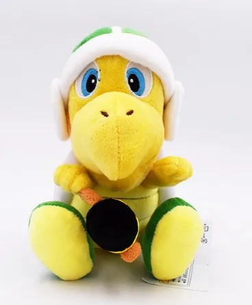 Супер Братья Марио плюшевый Йоши Koopa Troopa с молотком Бумеранг Wario Waluigi Гумба гриб старый человек Toadette горячие игрушки детские - Цвет: Troopa With Hammer